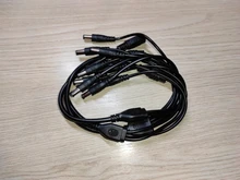 Uds cámara de seguridad CCTV 1 DC hembra a 2/3/4/5 macho adaptador de Cable de alimentación conector de Cable divisor para tira de LED