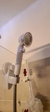 Cabezal de ducha presurizado, ahorro de agua de alta presión, manguera de soporte libre perforado, accesorios de baño ajustables, juego de Ducha