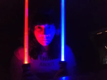 2 sables láser de juguete con sonido y luz parpadeante para niño, Conjunto de 2 espadas láser para juego, regalo para niños