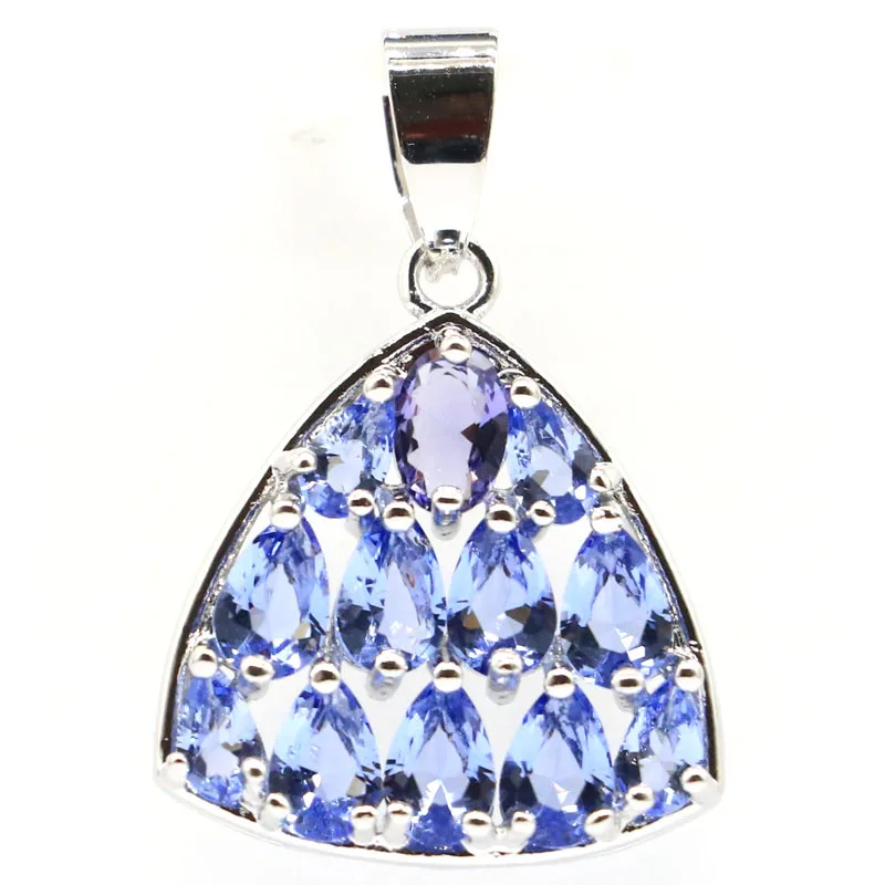 Женская серебряная подвеска в форме треугольника 30x20 мм|silver pendant|pendant womancz pendant |