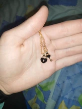 2 pcss/lotes nueva Declaración collar de pareja para mujeres de moda clave colgante de cadena de enlace de moda joya collar de corazón