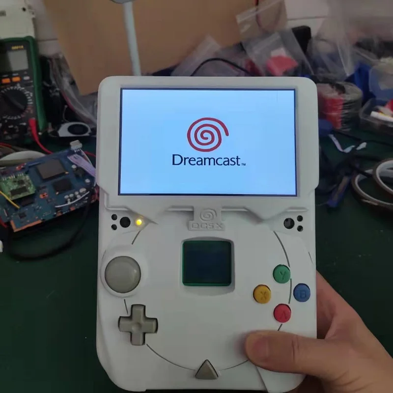 Dreamcast portátil-4.3 16:9 display dc placa-mãe dreamcast jogo de ...