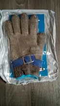 Guantes anticortes resistentes, de seguridad, alambre de acero inoxidable, malla metálica, de carnicero