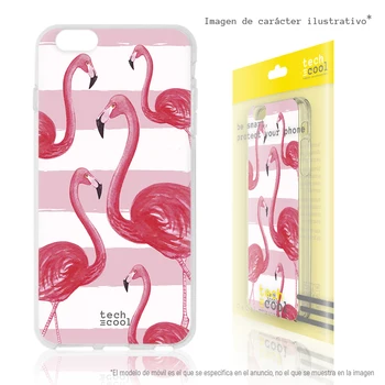 

FunnyTech®Stand case for Samsung Galaxy S6 Edge Plus Flamingo watercolor oil Silicone vers.2