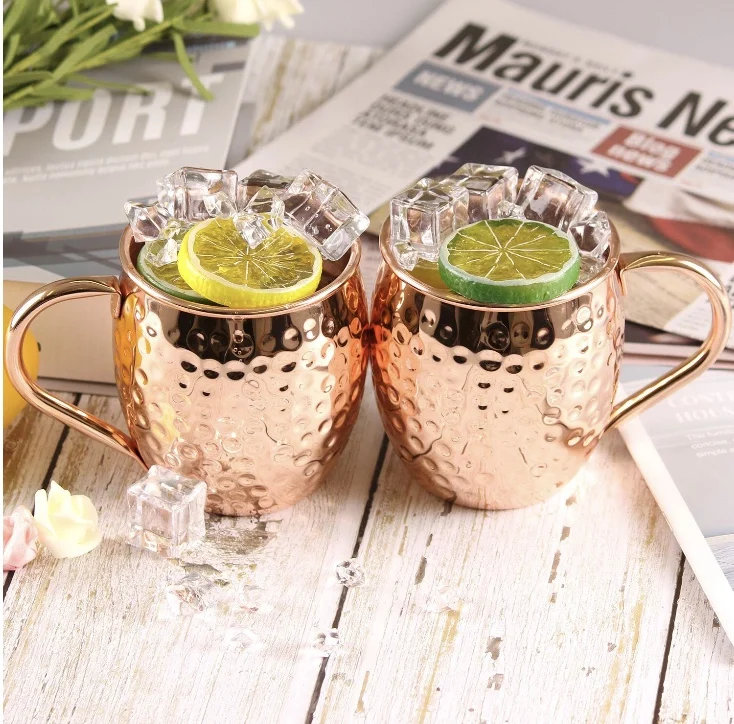 4- 2 pcs Moscow Mule Copper Mugs 100% HANDCRAFTED 100% Pure Solid Copper Mugs Copper Barrel Mug Moscow Mules MADE IN TURKEY
