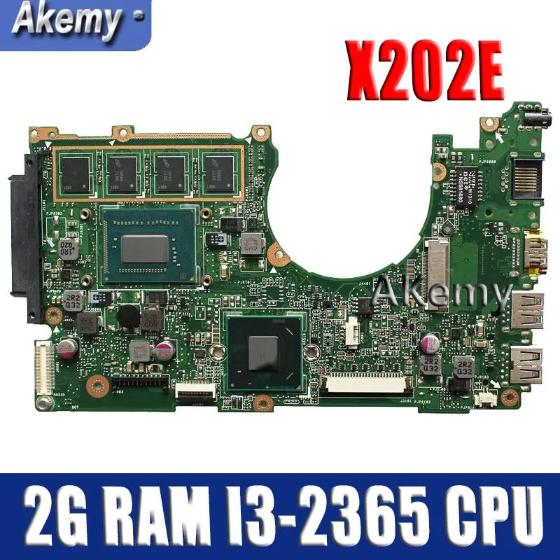  Amazoon X202E Laptop motherboard for ASUS X202E X201E S200E X201EP Test original mainboard 2G RAM I