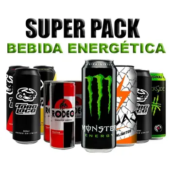 

Lot Energy Drink 7 different flavors 5 brands 10 PCs varied