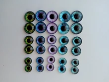 Mezclado con 8mm 10mm y 12mm redondo en París dragón de ojos de vidrio Cabochon foto camafeo accesorios DIY 30 unids/lote K06024
