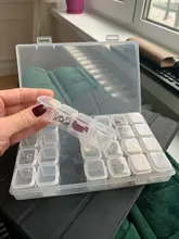 Caja de joyería de plástico de varios compartimentos y de 9 tamaños, para guardar joyas, ordenar abalorios y cuentas, caja ajustable