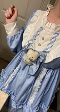 Vestido de encaje estilo Kawaii Lolita para mujer, disfraz japonés, bonito, gótico, para fiesta, renacentista, 2020
