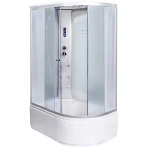 

Shower cabin aqualux Modo 130 х85х215 left, frosted glass, rear glass White (aq-4073gfl-wh)
