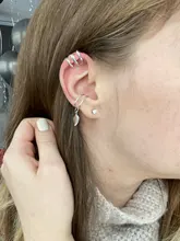 Yobest 5 unids/set 2019, pendientes a la moda con forma de hoja dorada, pendientes con Clip para oreja, pendientes para mujeres trepadoras sin Piercing, pendientes falsos de cartílago