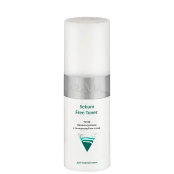 

Toner with salicylic acid sebum free toner, 150 ml, aravia professional