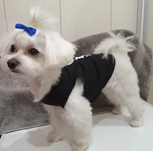 Puppy Shirt Teacup Dog-Vest Yorkie-Bulldog Dogs Pawstrip Summer Pet Small for Teddy