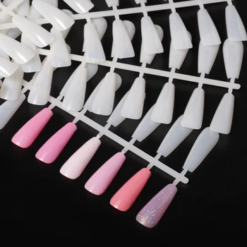 Günstig BNG Falsche Nägel Display Diagramm Tipps Stiletto Faux Ongles Espositore Nagel Rad Klare Spitze Nagel Zeigt Regal Salon