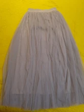 OHRYIYIE-falda de tul Vintage para mujer, faldas de malla de cintura alta elástica, largo plisado, para primavera y verano, 2021