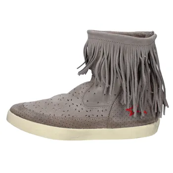 

ISHIKAWA ankle boots women suede beige