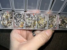 420 unids/caja kit para hacer joyas, collar, cadena, ganchos del pendiente del alfileres de cabeza saltar anillos langosta cierre DIY conjunto de fornituras para joyería suministros