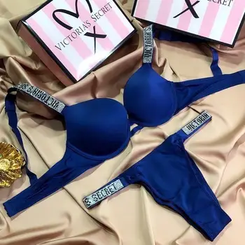

Set of linen vs with push-up from the series "very sexy" 80-b Blue