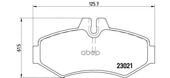 Комплект Тормозных Колодок Задних Brembo P50020 Brembo арт. P50020