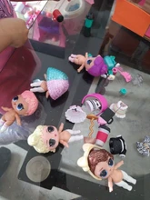 6 muñecas + 6 prendas + 6 zapatos + 6 botellas + 6 accesorios conjuntos aleatorios L.O.L. ¡Sorpresa! Muñeca LOL de 8cm, juguete para regalo