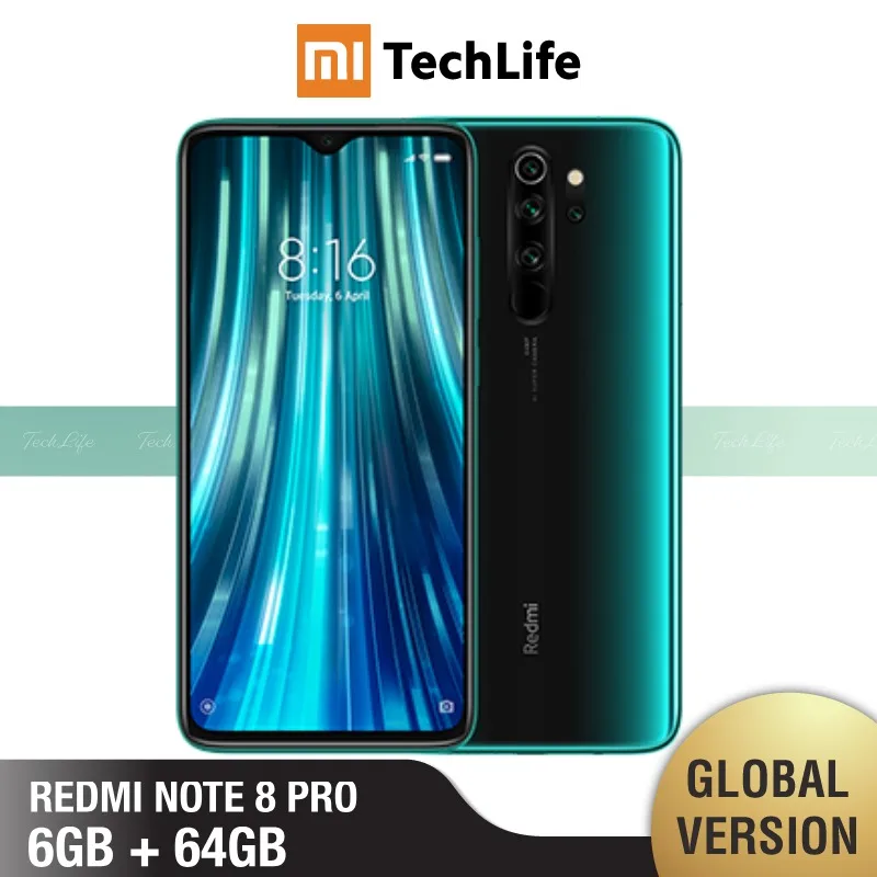 Глобальная версия Xiaomi Note 8 Pro 64 Гб rom 6 Гб ram(абсолютно новая/запечатанная) note 8 pro, note8pro, note8 - Цвет: Green Forest 64GB