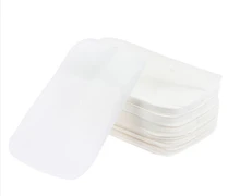 Papel desinfectante para jabón de manos, Mini láminas aromáticas desechables para jabón espumoso, caja de papel, 20 piezas, 50 y 100 unidades, 5,6x3,6 cm