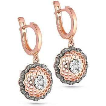 

Kabarovsky earrings with 62 diamonds in red gold