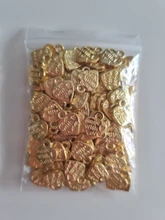 Colgante de amuletos de corazón, aleación de Metal chapado, colores mezclados, hecho con amor, 12mm x 10mm, 100 Uds.