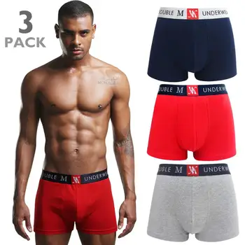 

Doublem, Pack 3 pc Briefs Boxer, Cotton's, with tight elastic, no Tag, to hombres, Size S, M, L, XL