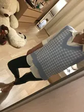 De moda Jersey chaleco sin mangas de las mujeres jersey de cuello en v suéter de punto de invierno coreano lindo suéter 2020