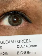 Lentillas de colores circulares, lentillas de Belleza multicolor, lentillas de Color verde para ojos, 1 par