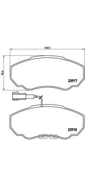 Колодки Тормозные Citroen Jumper 02/Fiat Ducato 02/Peugeot Boxer 02 Передние Brembo P23091 Brembo арт. P23091