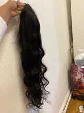 Midddle-peluca con malla frontal para mujer, cabello humano Remy peruano, prearrancado con pelo de bebé, malla con división, 13x1 T