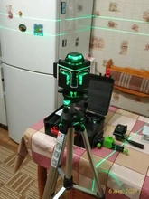 Kaitian-trípode de Nivel láser verde 4D, 16 líneas, autonivelante, Vertical, Horizontal, potente, soporte 360, verde, 3D