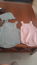 Conjunto de 2 uds. De ropa de punto para bebé, Pelele de algodón con botón en la entrepierna, mono de una pieza + sombreros para niño pequeño, trajes para niño y niña