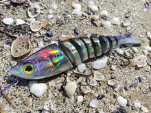 Kingdom-Señuelos de Pesca con articulaciones múltiples, cebos duros de hundimiento, 90mm, 120mm y 140mm, wobblers realistas, Lucio