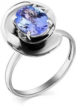 

Master brilliant ring with 1 tanzanite in white gold