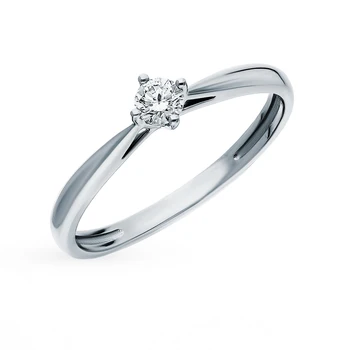 

Gold ring with diamonds sunlight sample 585