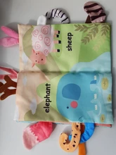 Libro de tela suave para bebés, juguete educativo Montessori para niños de 0 a 12 meses