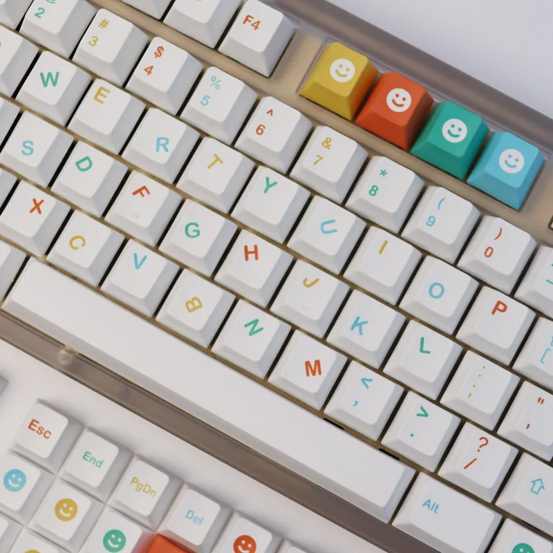 Chaves Legal Crianças Keycaps Cereja Perfil Pbt Tintura Sublimação Teclado Mecânico para mx Switch 60 61 64 68 87 980 104 162 - Imagem 4