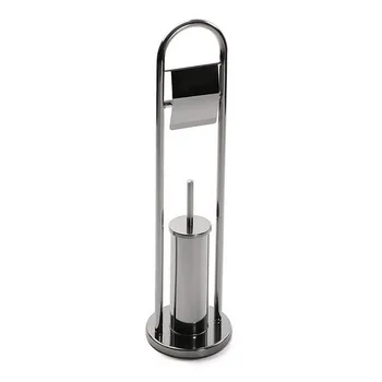 

Toilet Paper Holder with Brush Stand Inox Steel (22 x 76 x 22 cm)