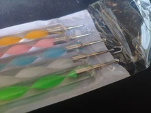 5 uds lápiz pluma punteada de cera lápiz-diamantes de imitación adhesivos gemas de recogiendo Picker consejos herramientas bricolaje salón de uñas arte