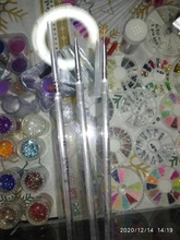 3 unids/set Kolinsky de uñas de Gel línea de arte pinceles para pintar de cristal acrílico delgado de pluma de dibujo herramientas de manicura de decoración de uñas conjunto
