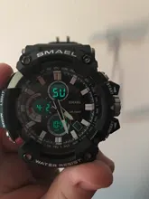 Reloj deportivo de doble horario para hombre, resistente al agua hasta 50m, relojes militares para hombre, 1802D, relojes para regalo