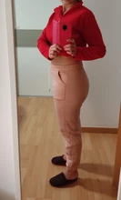 Pantalones de chándal de gimnasio para Mujer, pantalón de lana de entrenamiento, sólido grueso, cálido, para correr, para invierno, 2021