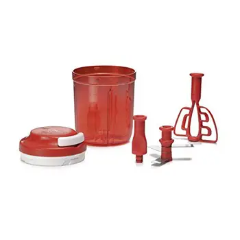 

Tupperware Turbo Chef Herb Smart Chopper 730ml / 24.6 OZ (Red)