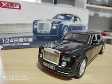 Rolls Royce-Coche en miniatura de aleación, coche en miniatura de aleación, simulación de SUV, modelo de coches de Metal, luz de sonido, escala trasera, Miniatur, HC0004, 1:24