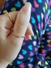 Anillo de compromiso clásico de circonia cúbica para mujer, sortija de Zirconia cúbica, Color oro rosa, Cristales austriacos