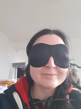 BYEPAIN-mascarilla 3D para dormir, máscara de algodón transpirable con relleno para dormir, los ojos con parche para bloqueo de luz, 1 Uds.